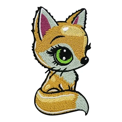 Imagen de Finally Home Parche para planchar y coser, diseño de zorro bebé