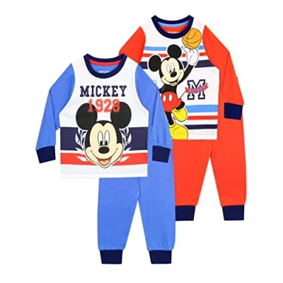 Imagen de Disney Pack de Dos Pijamas para Niños Mickey Mouse Multicolor 18 24 Meses