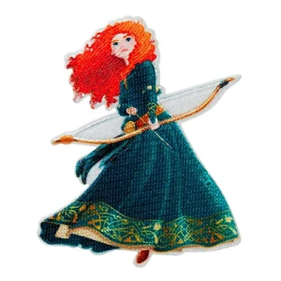 Imagen de Mono Quick Parche termoadhesivo de princesas Disney, diseño Arielle Vaiana Mulan Belle UVM (14084 Merida)