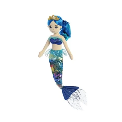 Imagen de Aurora World Sirena Aurora, 33231, Sea Sparkles Rainbow Indigo, 46cm, Soft Toy, Blue, Color