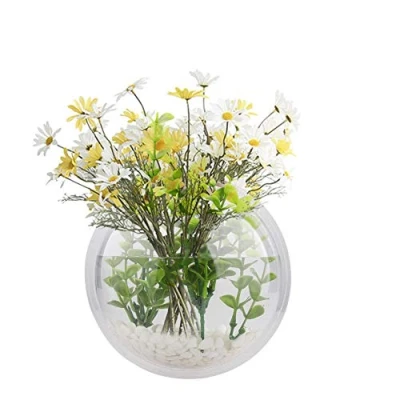 Imagen de æ— 2 peceras colgantes para colgar en la pared, tanque betta, decoración de plantas, peces, burbujas, transparente