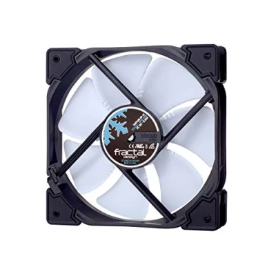 Imagen de Fractal Design Venturi HP,12 Blanco, PWM, Carcasa del Ordenador Ventilador, Optimizado para una alta ventilación, FDB,Rodamientos, Puntales con forma aerodinámica 12v, 120 mm, Blanco (Single)