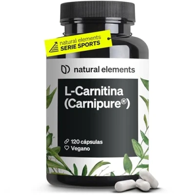 Imagen de L carnitina 2000 materia prima registrada de la marca Carnipure® Lonza 2.000 mg por dosis diaria 120 cápsulas vegana, alta dosificación, sin aditivos