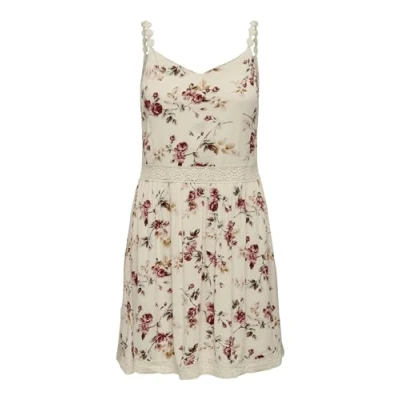 Imagen de ONLY Onlkarmen ANNE LIFE S/L WVN NOOS Vestido informal, Mujer, Talla: 34, Creme brûlée