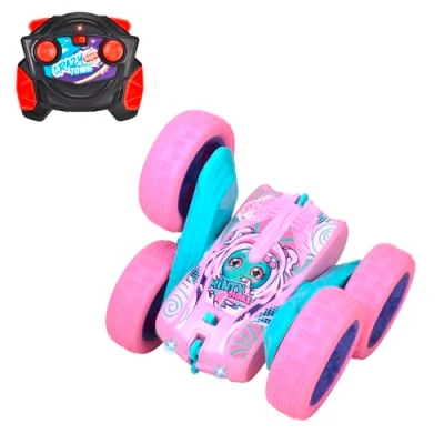 Imagen de Dickie Toys Coche RC Berry Shaker teledirigido a partir de 6 años para acrobacias 360, niños, 8 km/h, Mando distancia 2,4 GHz con pilas incluidas, Listo jugar