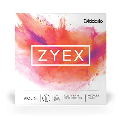 Imagen de D&#039;Addario Zyex 3/4 Scale Medium Tension Single E String for Violin