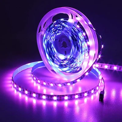 Imagen de JOYLIT Tiras LED RGB Multi Color, 5M Flexible 24V SMD5050 300 LEDs IP20 No impermeable Luces
