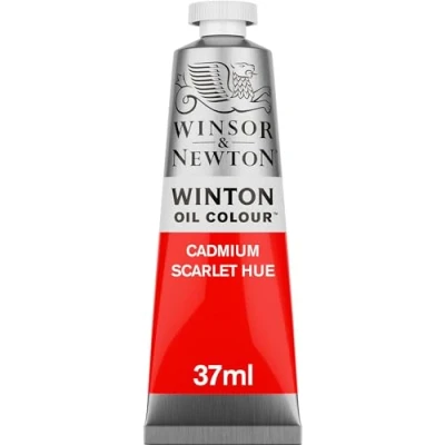 Imagen de Winsor &amp; Newton Winton Tubo de Pintura al Óleo, 37 ML, Rojo (Tono escarlata cadmio)