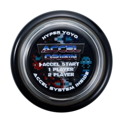 Imagen de Bandai 60002 Accel Hyper Yoyó Negro, Juego de Habilidad, Yoyo optimo para Niños 8 Años, con su Sistema Accel, pon a Prueba Todos los Trucos Forma Sencilla y rápida