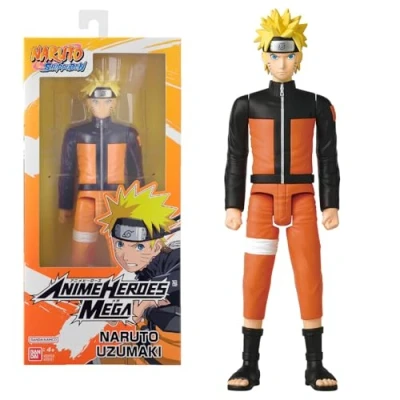 Imagen de Bandai Anime Heroes Naruto Shippuden Figura Mega 30 cm Uzumaki articulada de Manga Licencia Oficial Juguete Infantil 4 años y + 38151