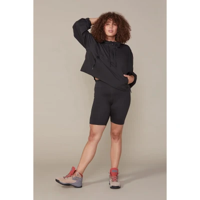 Imagen de Girlfriend Collective Hummingbird HALF ZIP Cortaviento, Mujer, Talla: XS, Black