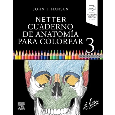 Imagen de Netter. Cuaderno de anatomía para colorear 3ª edición