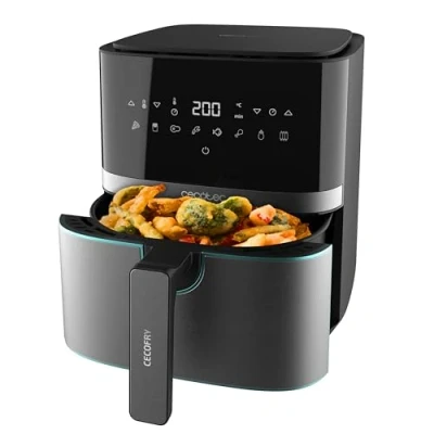 Imagen de Freidora de aire Cecotec Cecofry Full lnoxBlack 5500 Pro, 1700 W, 8 Modos, 5.5 l, Acabados en Acero Inox, Negro