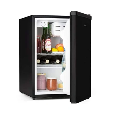 Imagen de Klarstein Nevera Pequeña Portatil Eléctrica, Mini Silenciosa, Habitación, Caravana, Oficina, Frigorificos Pequeños Bandeja Antigoteo, Refrescos, Cervezas, Cosméticos, Minibar 0 10C, 65 l.