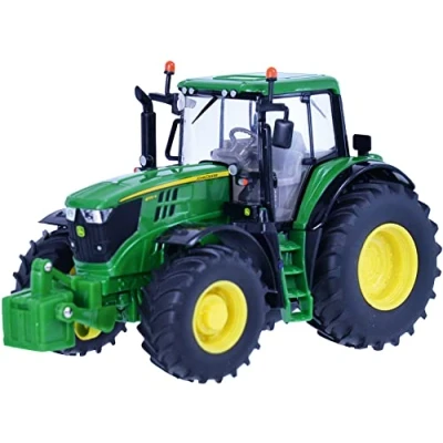 Imagen de Britains Animal Tractor John Deere 6195 M Escala 1/32, Multicolor, Large (Tomy 43150)