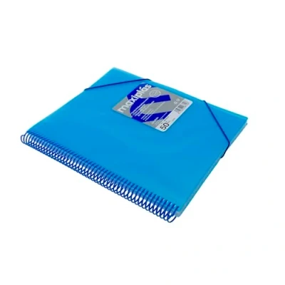 Imagen de Grafoplas CARPETA 50 FUNDAS MAXIPLAS TRANS AZUL