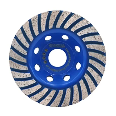 Imagen de HIGHDRIL Muela de Copa Diamante 115mm Turbo Fila Disco Molienda para Lijar y Pulir Hormigón Mampostería Granito Mármol Piedra Natural