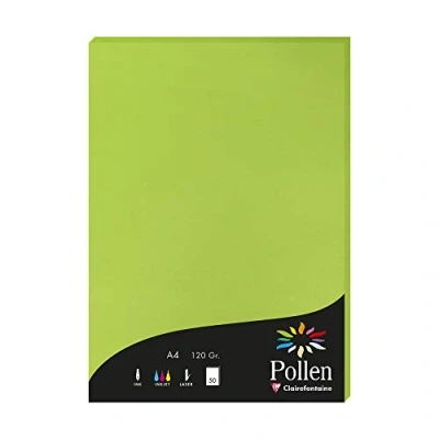 Imagen de Clairefontaine Pollen Papel de calco, color verde menta