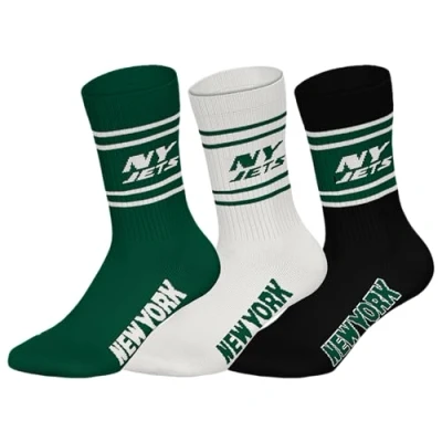 Imagen de NFL Calcetines deportivos unisex Ny Jets 3pk Crew Socks (3 unidades)