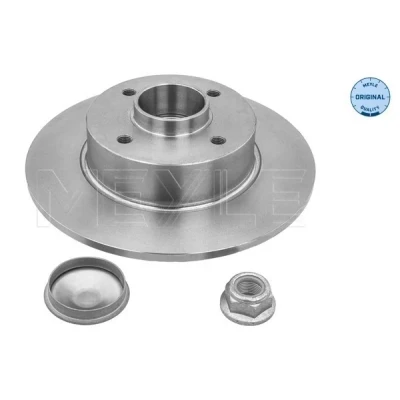 Imagen de MEYLE 16 15 523 4114 Disco de freno Eje trasero 240 8 4 100 macizo con cojinete rueda incorporado, anillo sensor ABS RENAULT: MEGANE 2, CLIO 3