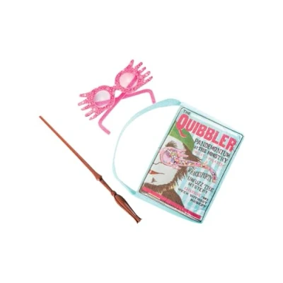 Imagen de Rubies Set de accesorios Luna Lovegood para adultos y niños, Bolso con varifatas gafas, Oficial Warner Harry Potter Carnaval, Halloween, Navidad cumpleaños