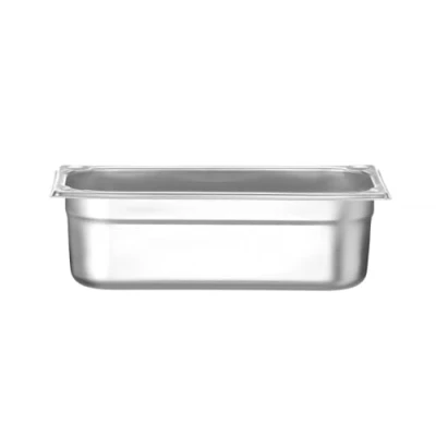 Imagen de HENDI Recipiente GN 1/3,contenedor GN,esquinas reforzadas,resistente a Temperaturas de 40 300C,apto para hornos,congeladores,calientaplatos,baño María,4L,325x176x(H) 100mm,acero inoxidable