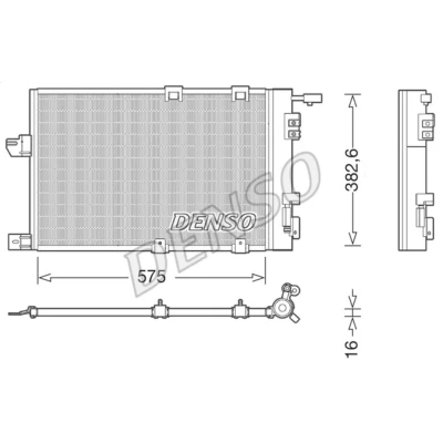 Imagen de DENSO DCN20038 Condensador con secador R 134 a OPEL: Zafira A, Astra G CC, H TwinTop
