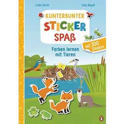 Imagen de Kunterbunter Stickerspaß Farben lernen Mit Tieren: 300 kunterbunten Stickern für Kinder ab 4 Jahren