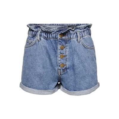 Imagen de ONLY Onlcuba LIFE Paperbag DNM NOOS Shorts vaqueros, Mujer, Talla: Medium, Medium blue denim