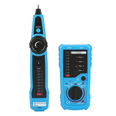 Imagen de Akozon Comprobador de Cables, cable Tracker Buscador líneas RJ45/RJ11 Ethernet LAN Detector red