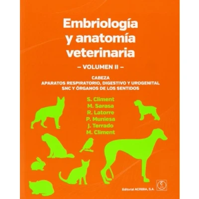 Imagen de Cabeza, aparatos respiratorio, digestivo y urogenital, SNC órganos de los sentidos (Embriología anatomía veterinaria)