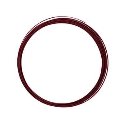 Imagen de Vaessen Creative Alu Deco Alambre Plano para Manualidades, Rojo (Oxblood), 3.5 x 1 mm (5 m)