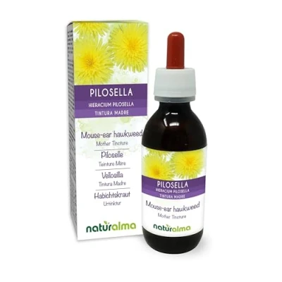 Imagen de Vellosilla (Hieracium pilosella) hierba Tintura Madre sin alcohol Naturalma Extracto líquido gotas 120 ml Complemento alimenticio Vegano