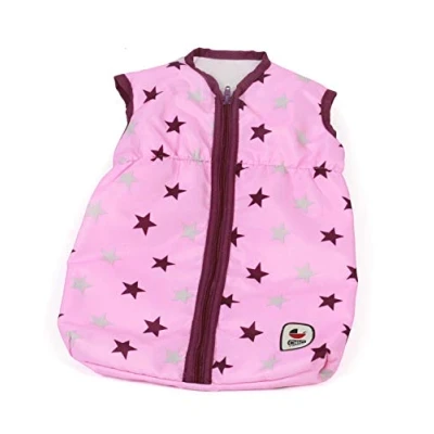 Imagen de Bayer Chic 2000 792 78 Saco de Dormir para muñecas, diseño Estrellas, Color Rosa