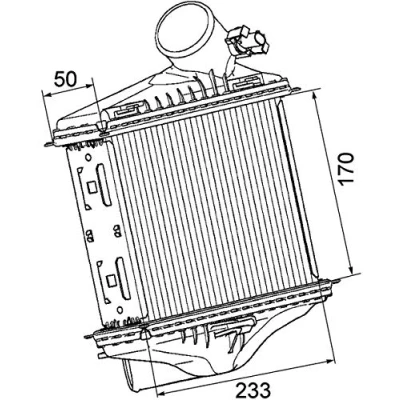 Imagen de MAHLE ORIGINAL CI 174 000P Intercooler con sensor SMART: Fortwo II Coupé