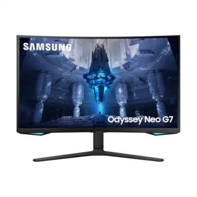 Imagen de SAMSUNG Monitor Odyssey Neo G7 LS32BG750NUXEN para Gaming de 32 Pulgadas, Tasa Refresco 165Hz, Tecnología Quantum Matrix, HDR 2000, Freesync Premium Proy Diseño Curvo 1000R