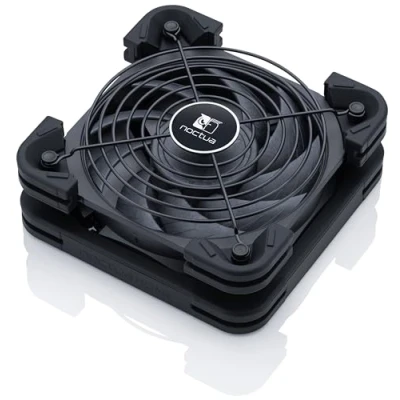 Imagen de Noctua NV FS2, Set Polivalente para Ventilador Diseñado la Refrigeración de Dispositivos con el Galardonado NF A12x25 120 mm, Junta y Almohadillas Anti Vibración (Negro)