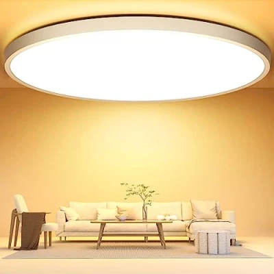Imagen de OUILA Ø40cm Lámpara de Techo, 36W 3600LM Luz Calida Plafón Led Techo Redondo 3000K Lampara Moderna Dormitorio Comedor Garaje