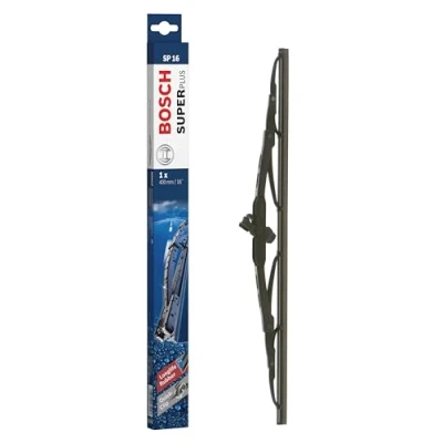 Imagen de escobilla limpiaparabrisas Bosch Super Plus SP16, Longitud: 400mm − 1 para el parabrisas (frontal) Válidas únicamente vehículos con volante a la derecha (UK)