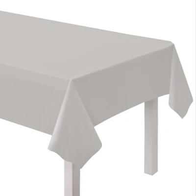 Imagen de amscan 9915404 215 Mantel de Papel reciclable ecológico para Mesa Fiesta, Color Gris Grafito, 2,74 m