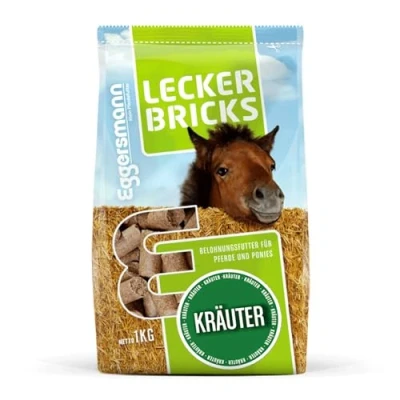 Imagen de Eggersmann My Horse Food 1kg Golosinas para Caballos Deliciosos Ladrillos y Ponis Sabor a Hierbas Naturales recompensa el intermedio Accesorios