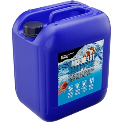 Imagen de MICROBE LIFT Aqua Pure 5000 ml Medio filtrante líquido para Agua cristalina en Todos los acuarios, 100% biológico, Mejora el Tratamiento del Agua, acuarios Marinos y de Dulce.