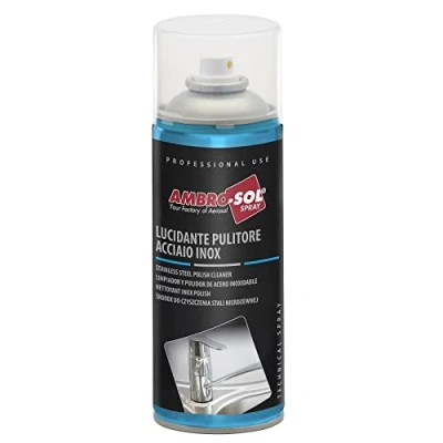 Imagen de AMBRO SOL, Limpiador Pulidor Acero Inoxidable, Spray 400 ml