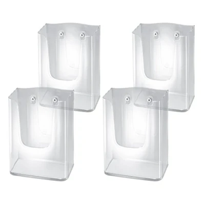 Imagen de Sigel LH117 Porta folletos de pared acrylic, con 1 compartimento, acrilico resistente a UV, para DL (4 unds)