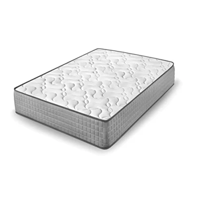 Imagen de Cama express Colchón Viscoelastico Diamond Fresh Alta Gama Máximo Confort Transpirable y Confortable Independencia de lechos Tejido 3D Alto gramaje, Blanco Gris, Medidas: 120 x 200 30 cm