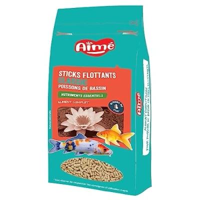 Imagen de Amado Sticks Flotantes Classic Comida para Peces de Cuenca Alimento Completo Rico en Nutrientes Esenciales, Vitaminas y Oligoelementos 180 g 2000 ML