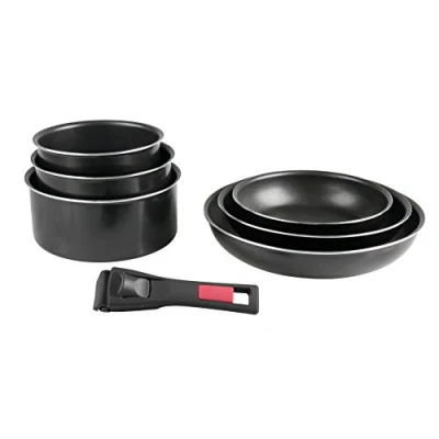 Imagen de Sitram Batería De 6 Piezas Y Mango Removible, Negro