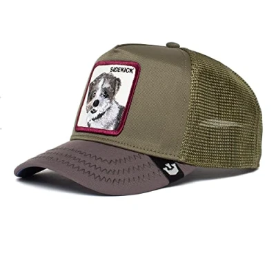 Imagen de Goorin Bros Fowlers Favorite Sidekick Olive A Frame Adjustable Trucker Cap One Size