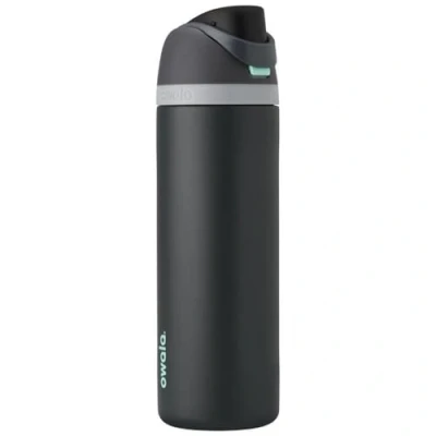 Imagen de Owala FreeSip Botella de agua aislada acero inoxidable con pajilla para deportes y viajes, a prueba fugas, sin BPA, 700 ml, marea brumosa