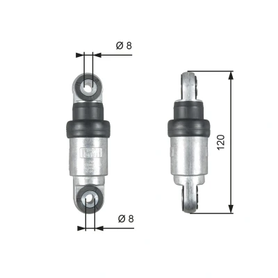 Imagen de GATES T39215 Amortiguador vibraciones, correa trapez. poli V FleetRunner Micro Stretch Fit BMW: 5 Berlina, 3 Touring